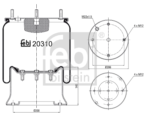 Bellow, air suspension